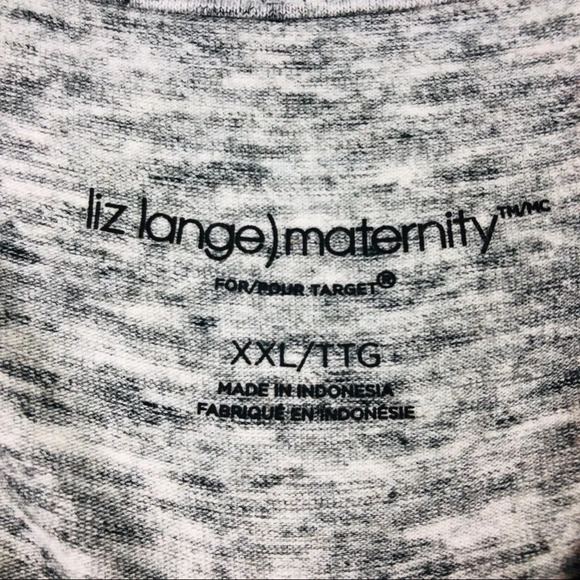 Liz Lange Maternity Space Dye Bodycon Dress Ruched - Picture 3 of 6